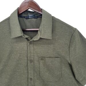 Kuiu Mens L Button Shirt Green Performance Hunting Outdoor Lightweight Stretch